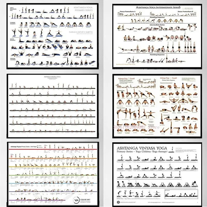 Home Gym Yoga Room - Ashtanga Yoga Chart for Home Workout