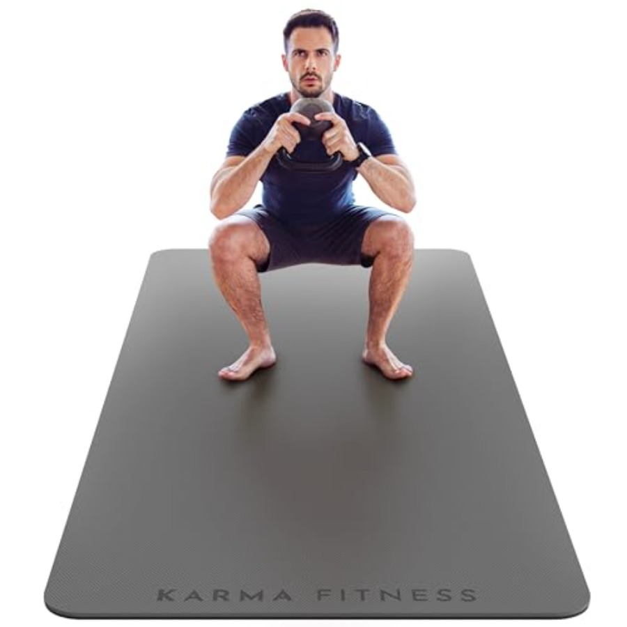 Home Gym Yoga Mat - Large Exercise Mat Extra Thick 10mm