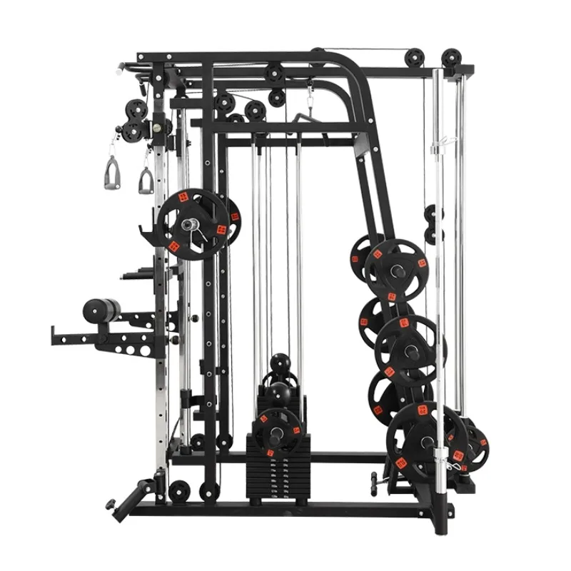Home Gym Trainer - 2026 Combined Power Rack Smith Machine