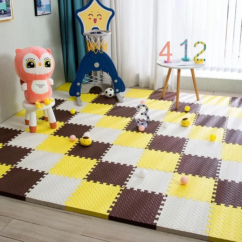 Home Gym Yoga Room - 6/12Pcs Non-Slip Carpet 30x30x1CM Interlocking EVA