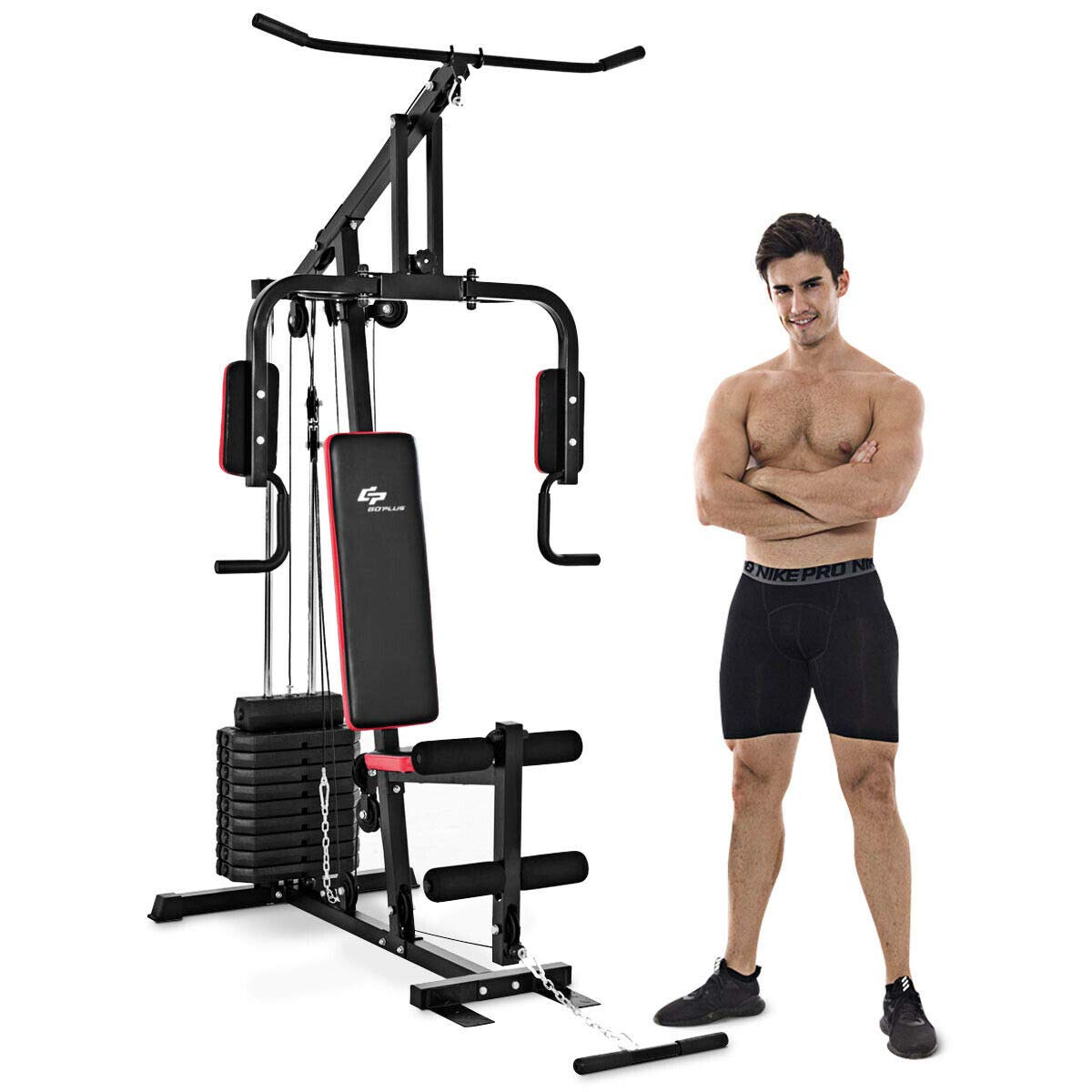 Home Gym Total Fitness - Multifunction Home Gym Weight Training Exercise