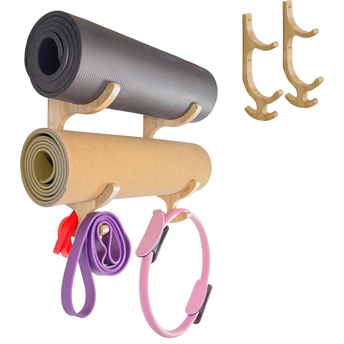2piece Resistance Band Holder  - Home Gym Yoga Mat review and price