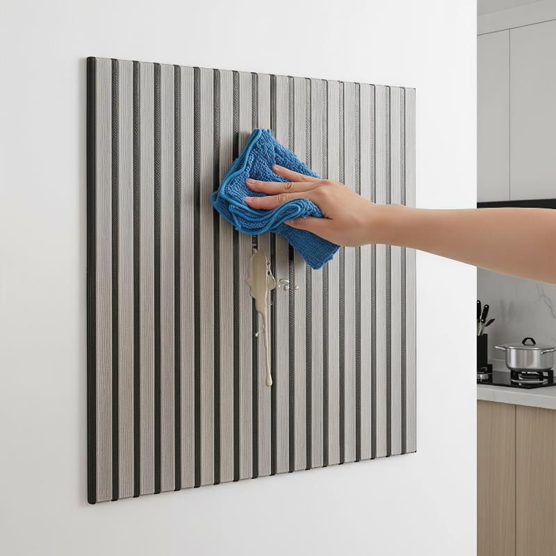 3D Wood Slat Wall Panels Eco-f - Home Gym Yoga Room review and price