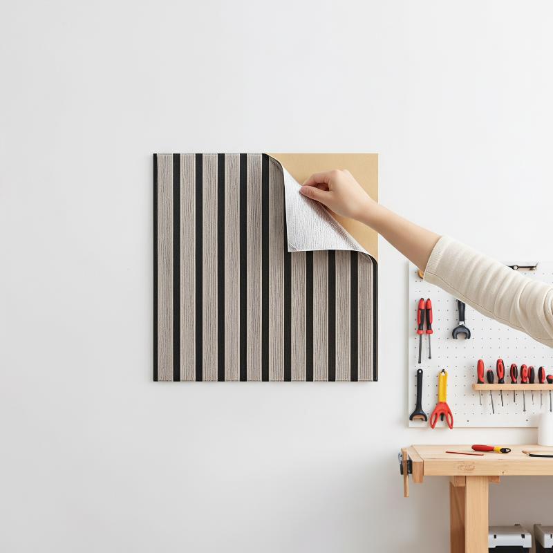 3D Wood Slat Wall Panels Eco-f - Home Gym Yoga Room review and price
