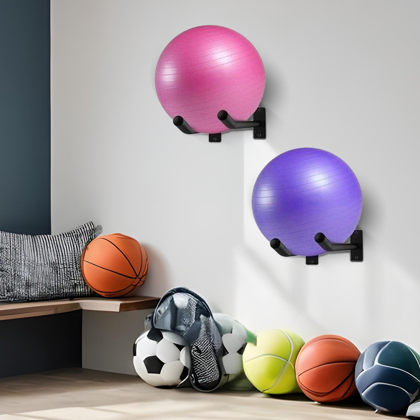 Exercise Ball Holder Pack of 2 - Home Gym Yoga Room review and price