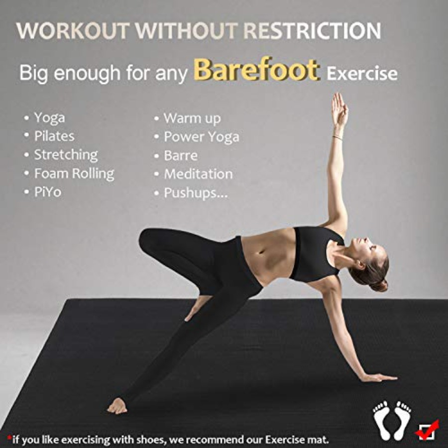 Home gym yoga mat, extra thick - Home Gym Yoga Mat review and price