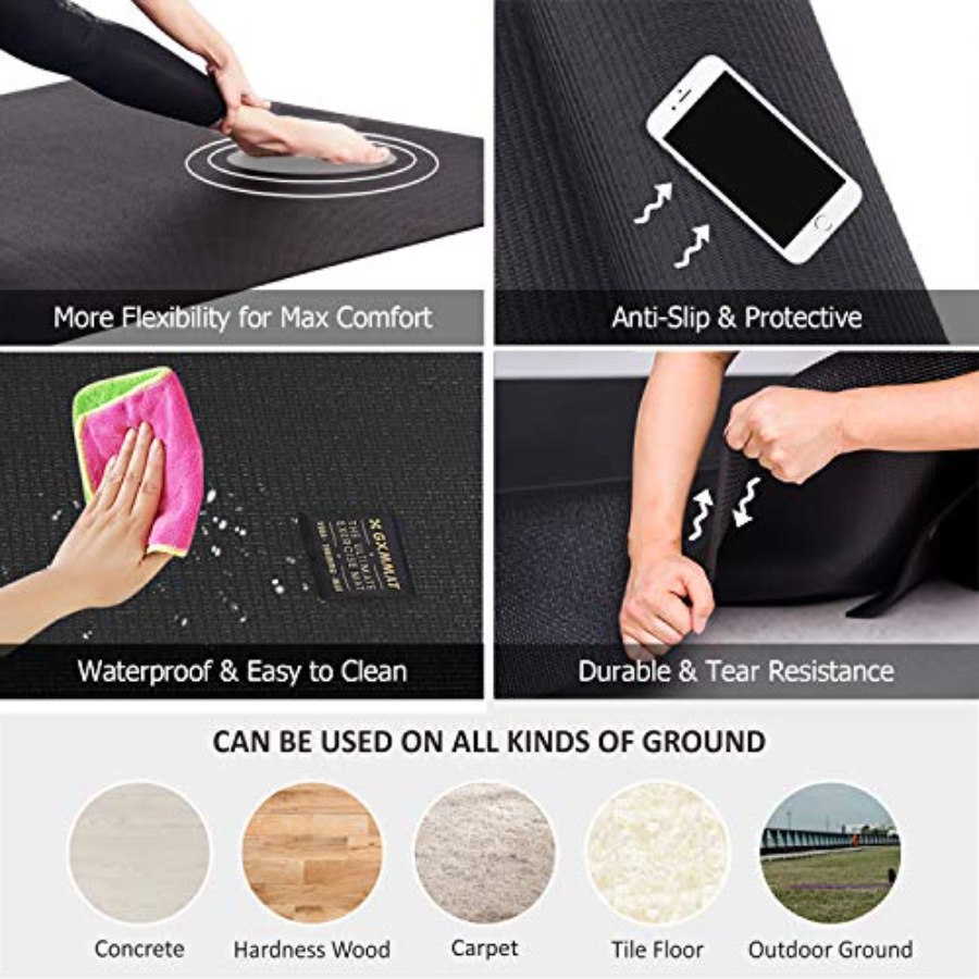 Home gym yoga mat, extra thick - Home Gym Yoga Mat review and price