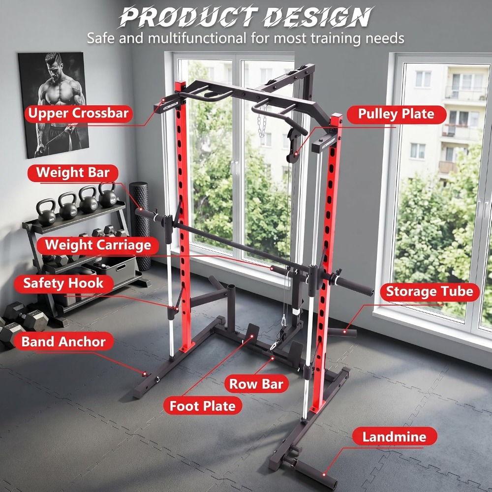 All-in-One Smith Machine Power - Home Gym All In One review and price