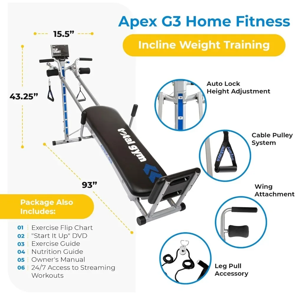 .APEX Versatile Indoor Home Gy - Home Gym Total Fitness review and price