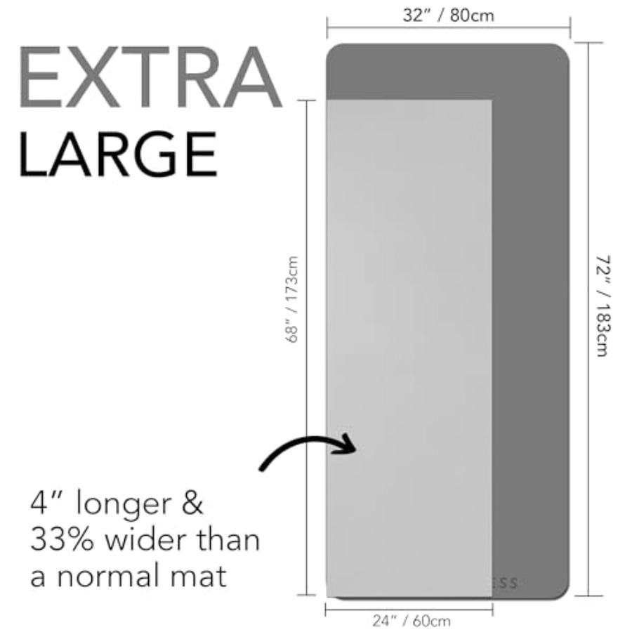Large Exercise Mat Extra Thick - Home Gym Yoga Mat review and price