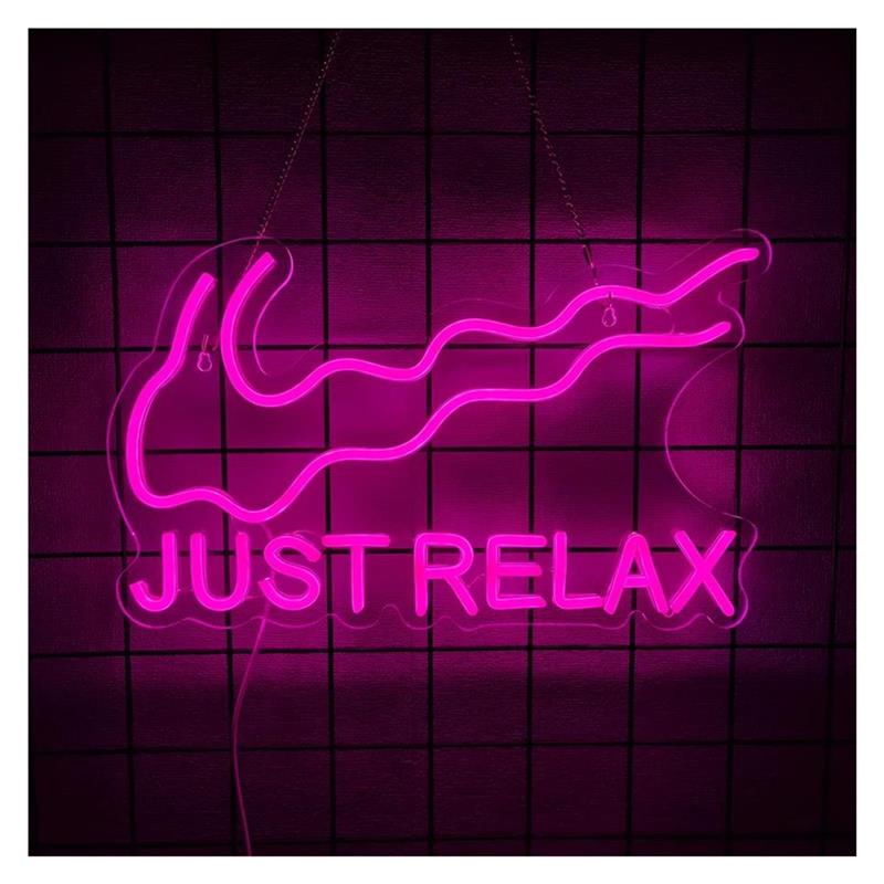 Just Relax Neon Sign Light For - Home Gym Yoga Room review and price