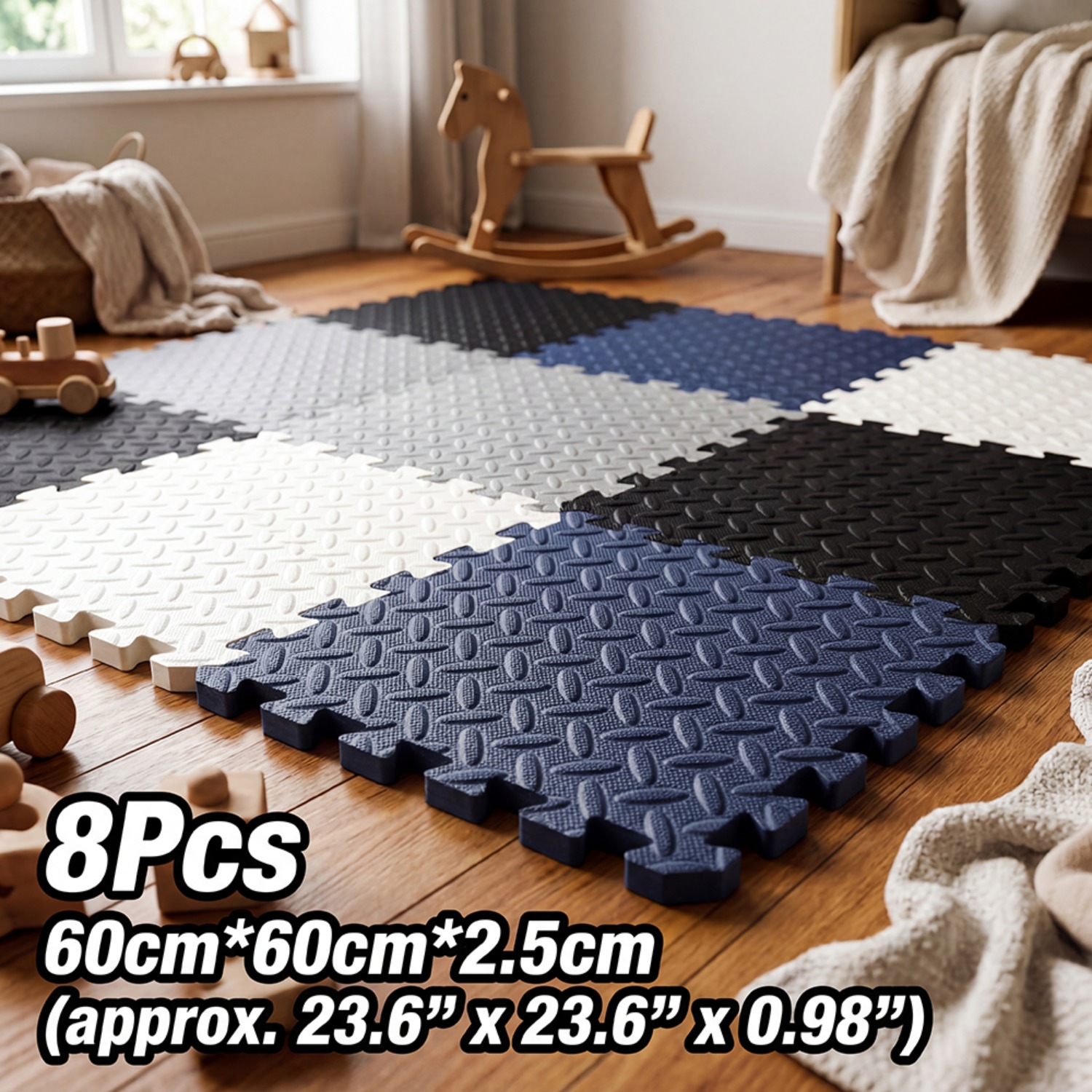 8Pcs 60x60cm EVA Foam Mat Livi - Home Gym Yoga Room review and price