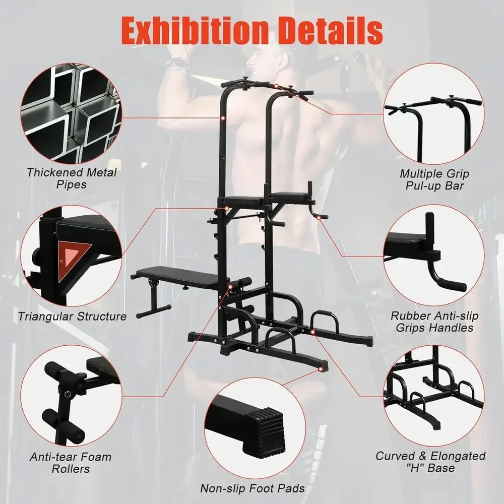 Heavy-Duty Adjustable Height D - Home Gym Multi Station review and price