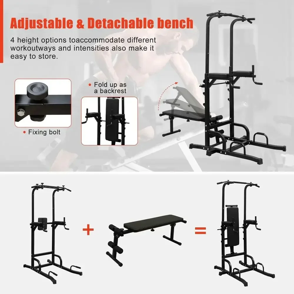 Heavy-Duty Adjustable Height D - Home Gym Multi Station review and price