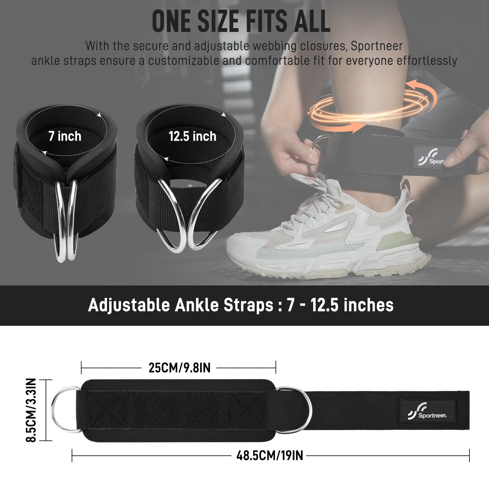 Sportneer Adjustable Ankle Str - Home Gym All In One review and price