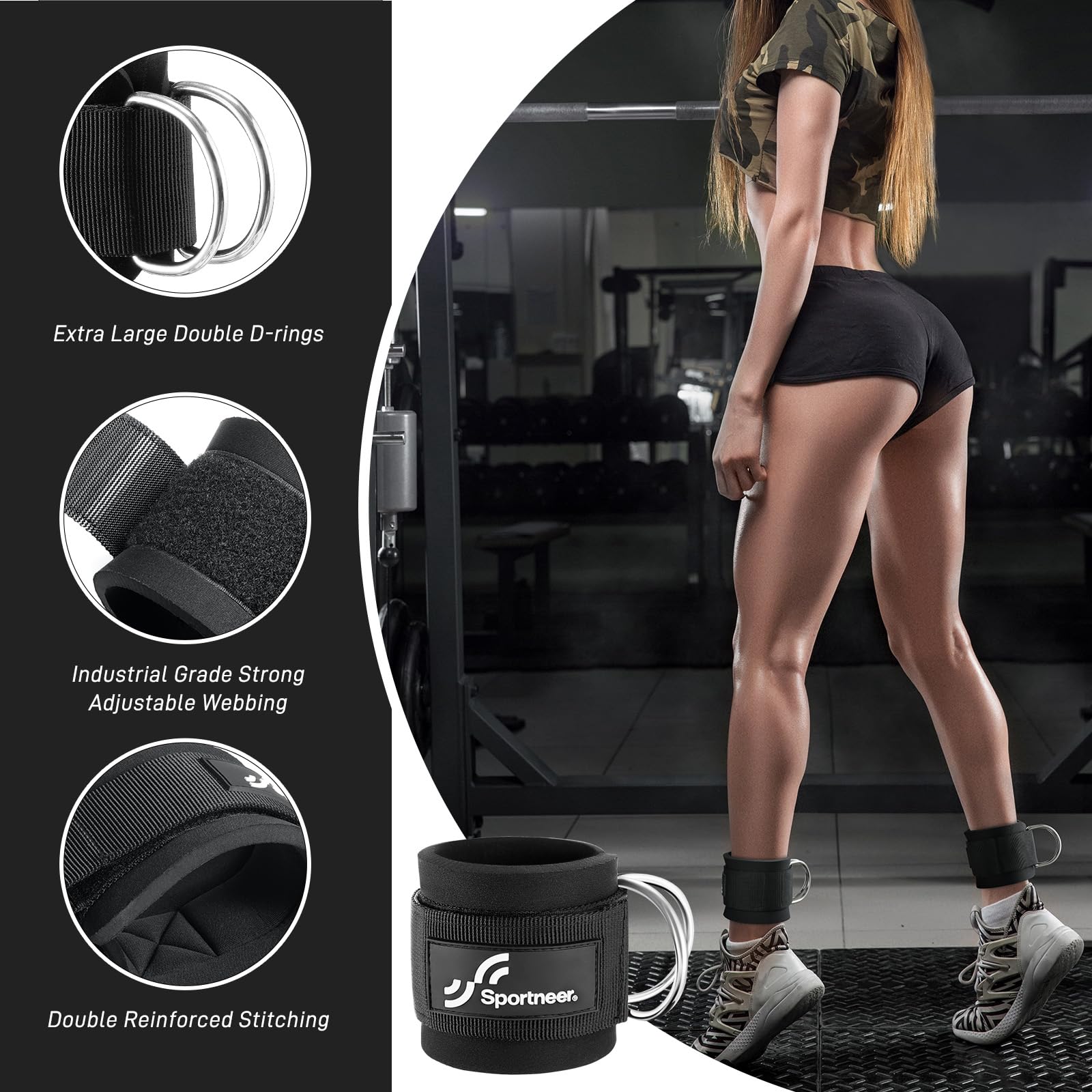 Sportneer Adjustable Ankle Str - Home Gym All In One review and price