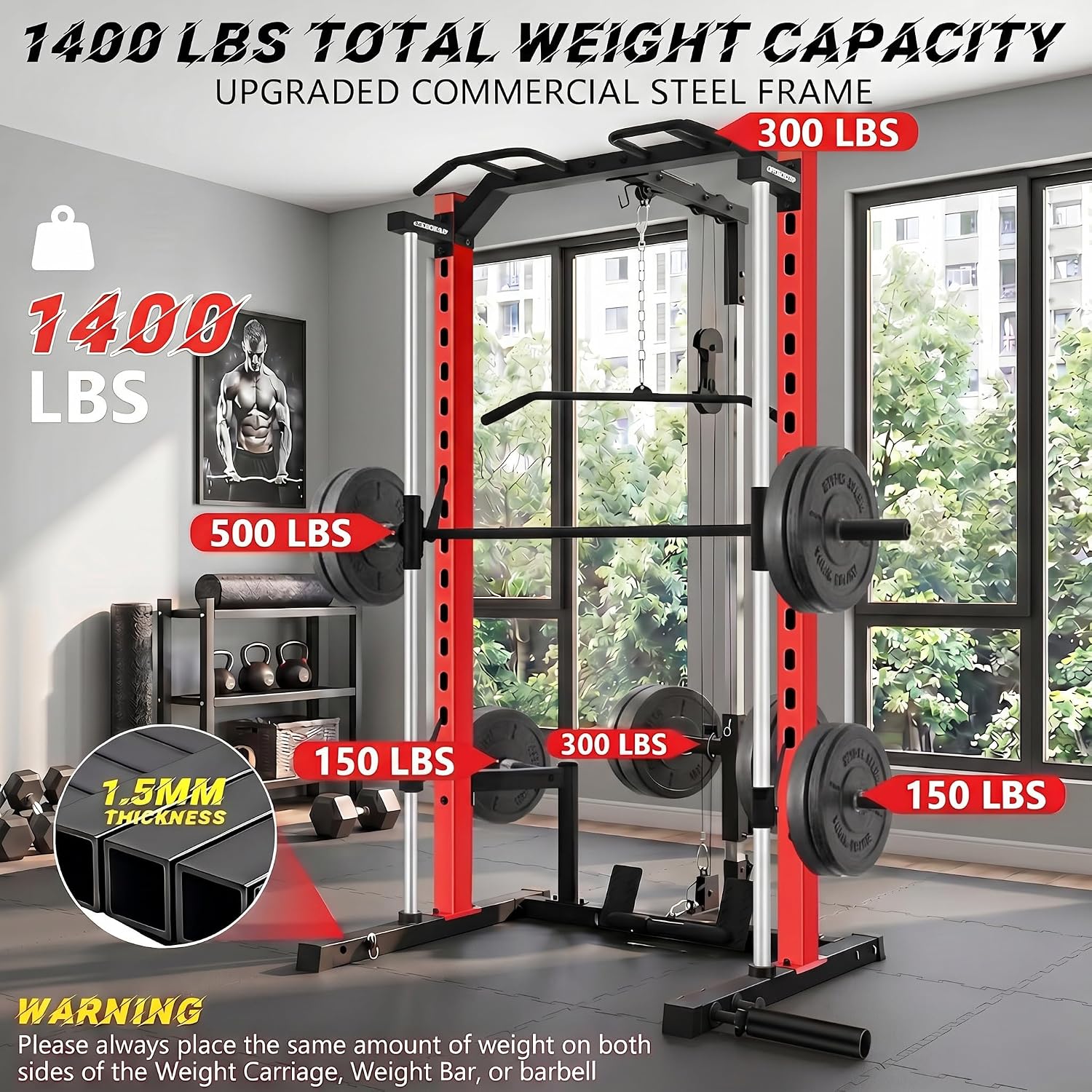 All-in-One Smith Machine Power - Home Gym All In One review and price
