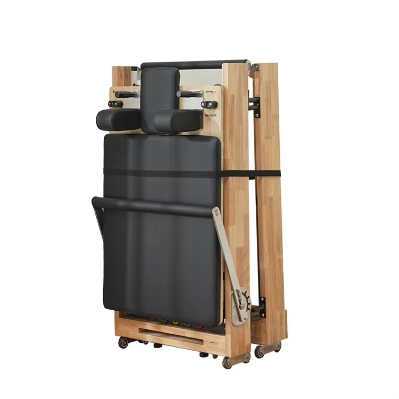 Wood Folding Pilates Reformer  - Home Gym Yoga Room review and price